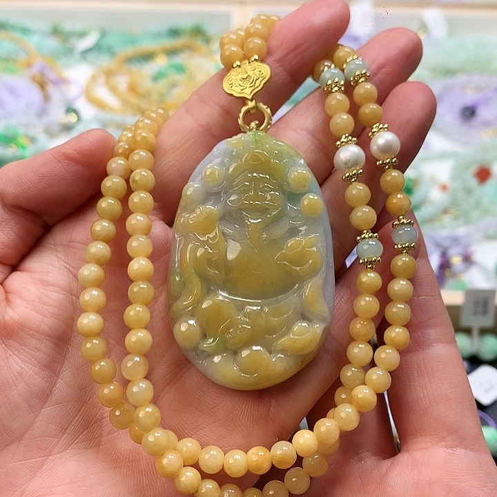 翡翠颈饰未镶嵌吊坠