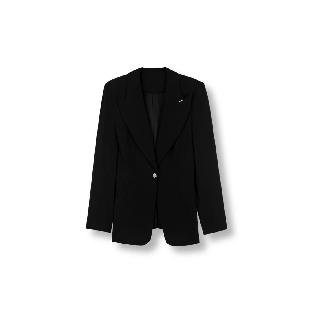 （朗）25ss早秋新款气质款西装外套修身职业风（M24C4747CS-1067）