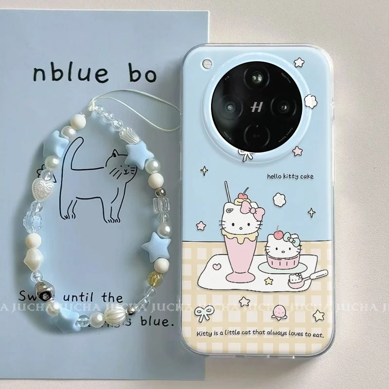 冰淇淋猫咪适用oppofindx8s手机壳卡通苹果16pro个性荣耀300趣味