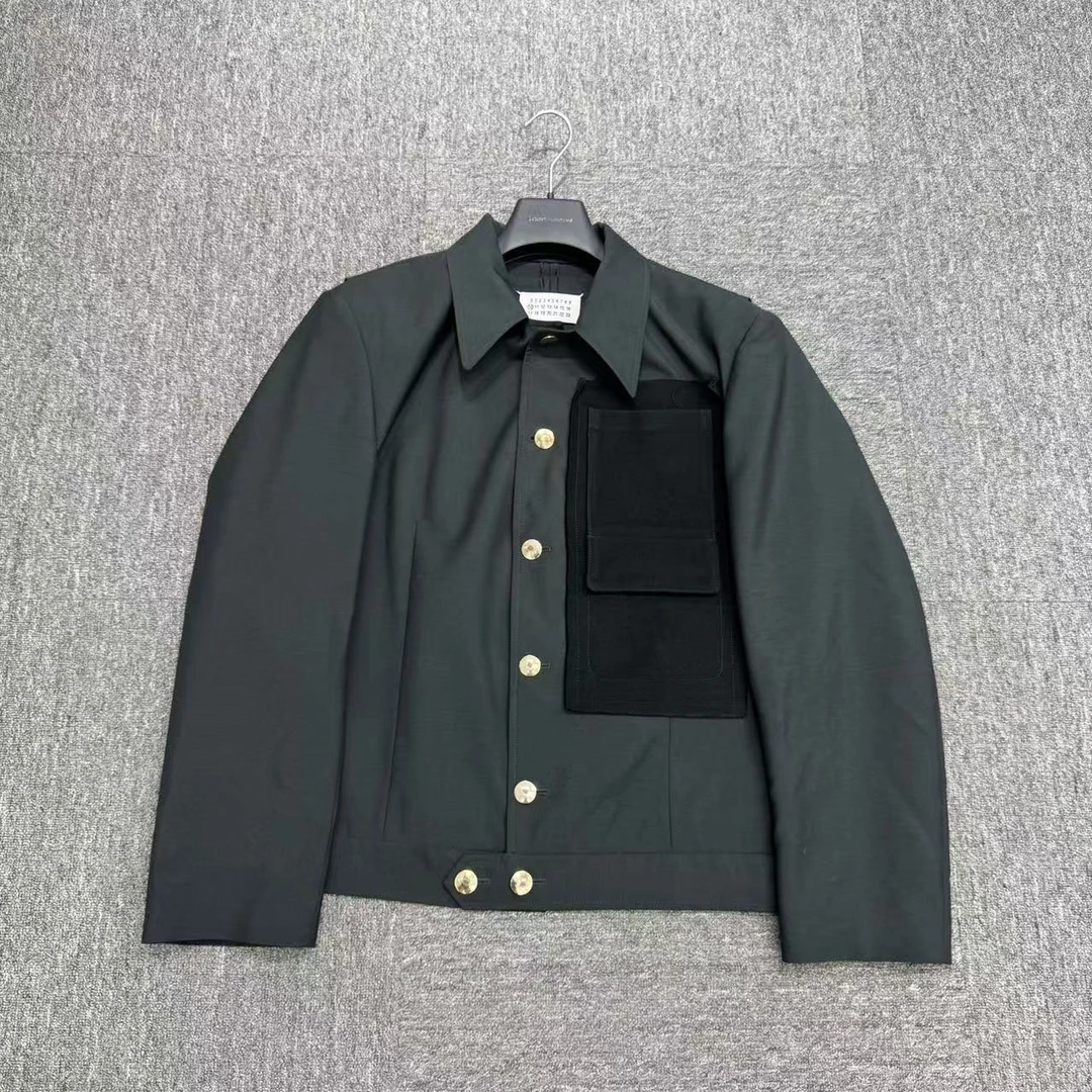 99新 Maison Margiela/梅森马吉拉  马海毛口袋拼接/48码/17421
