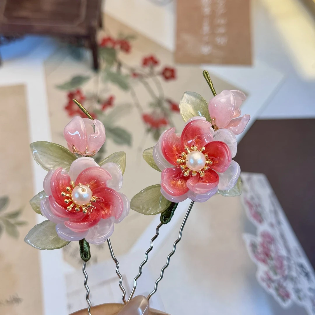 【粉汐雾】琉璃花 古风汉服配饰