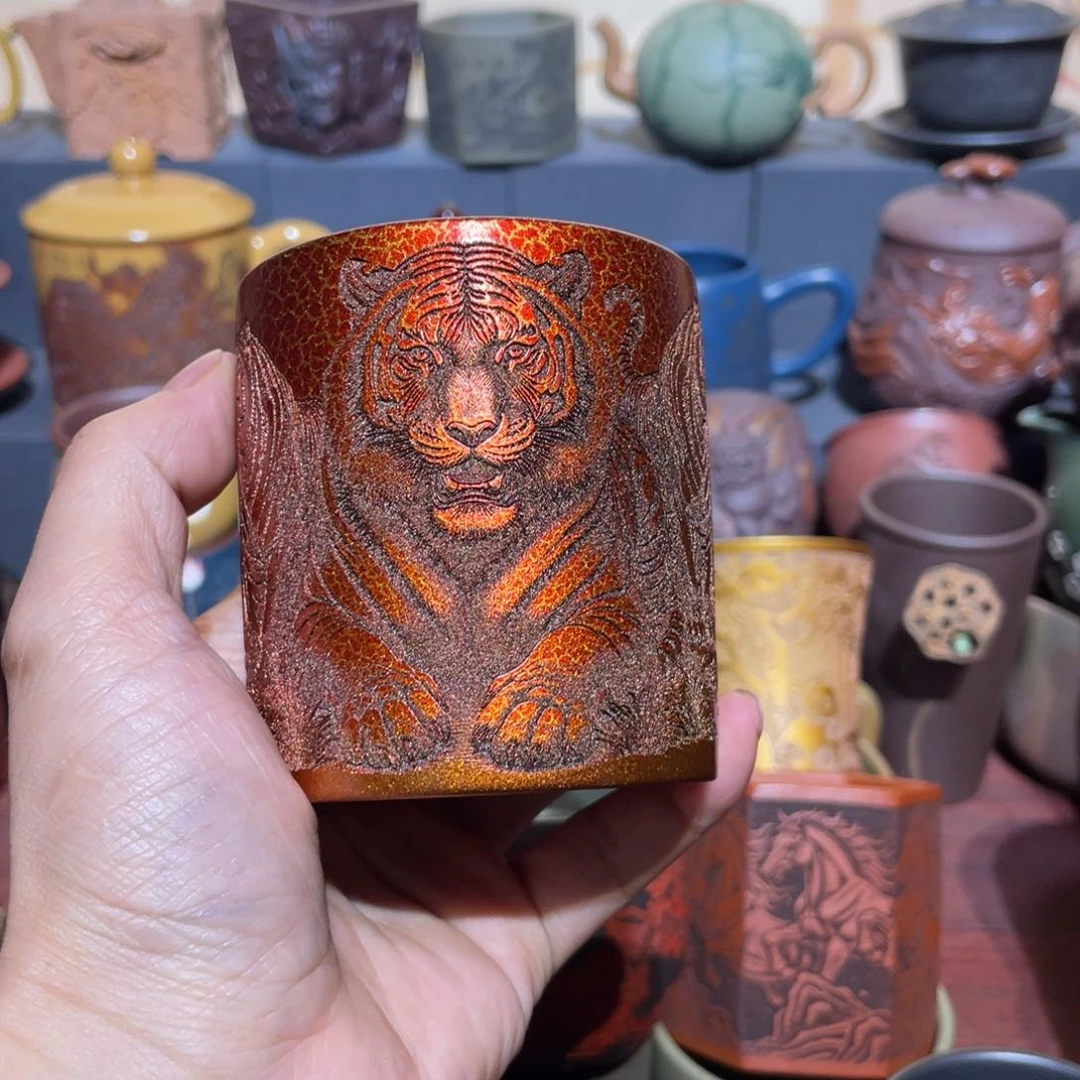 原矿紫砂手工主人杯