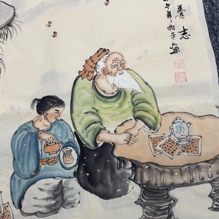 手绘作品全场放大漏