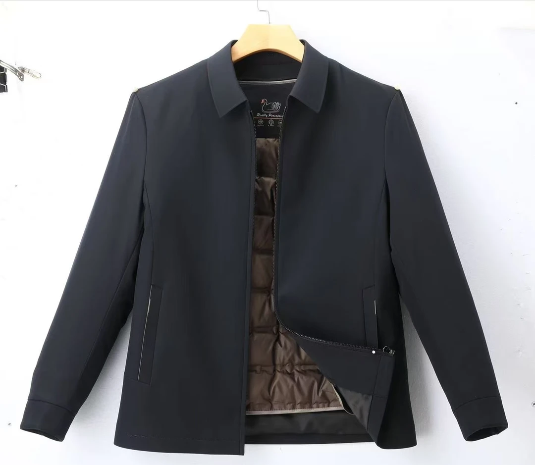 2705拉链款男士冬季新款夹克羽绒服内胆可拆卸冬季厚外套