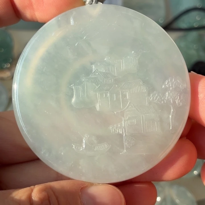 翡翠未镶嵌颈饰天然翡翠