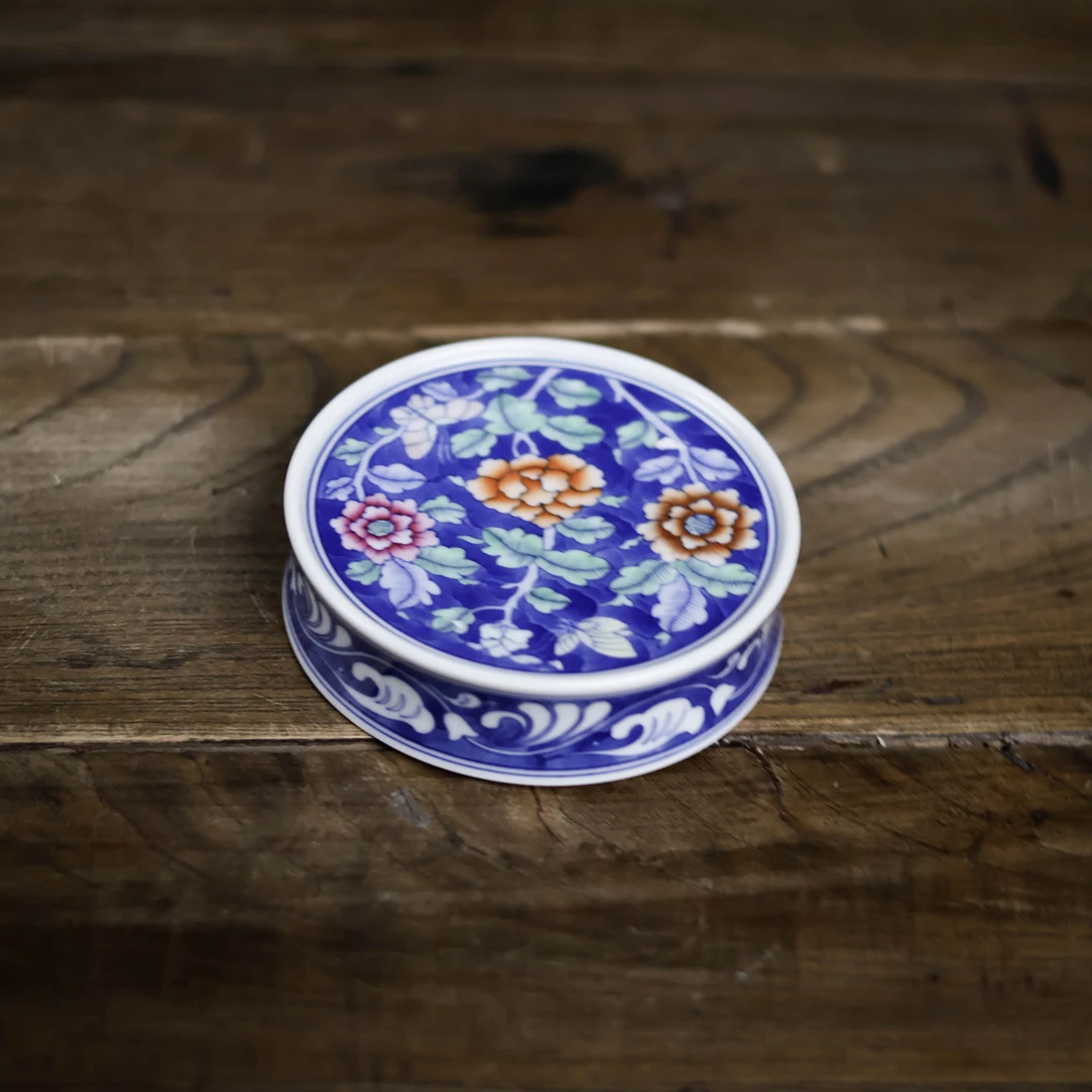 【悦生活】蓝地牡丹-卓君-盖置（卓君S0153）