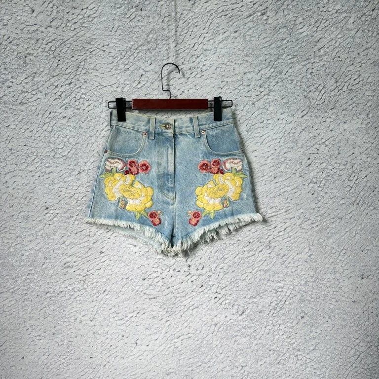 99新 GUCCI/古驰 牛仔短裤/25码
