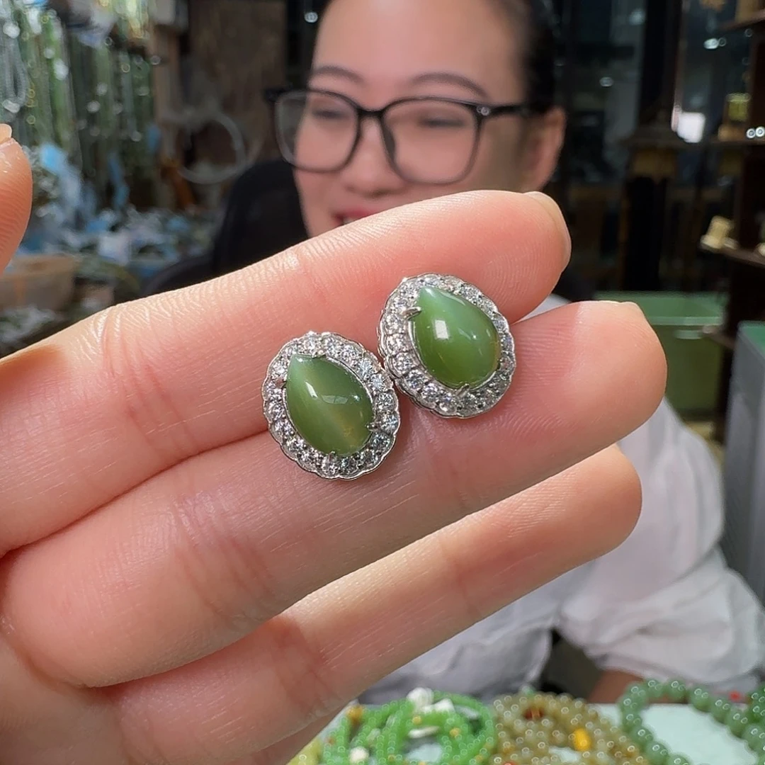 和田玉银S925镶嵌手链