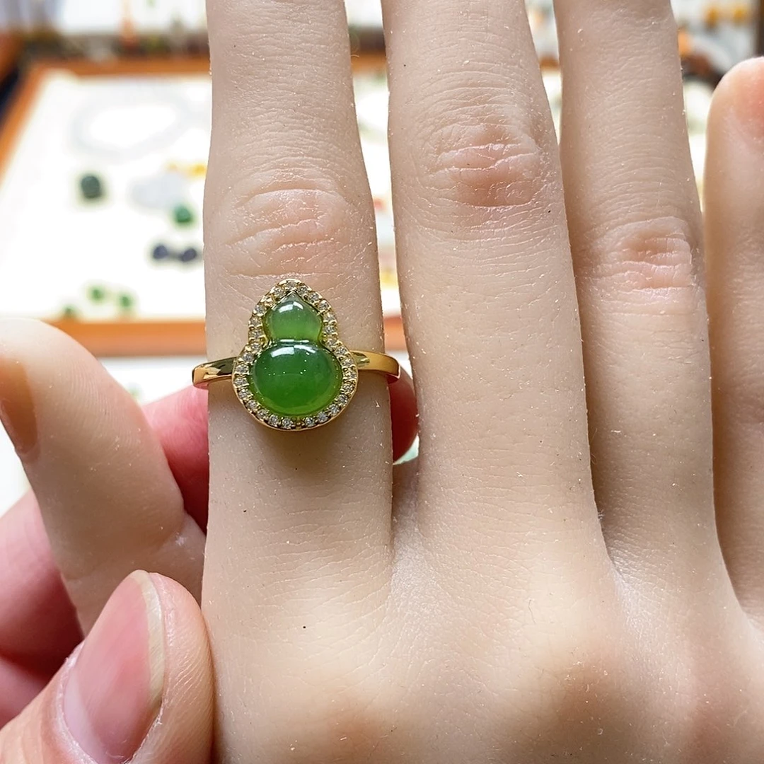 和田玉戒指银S925镶嵌✨***?