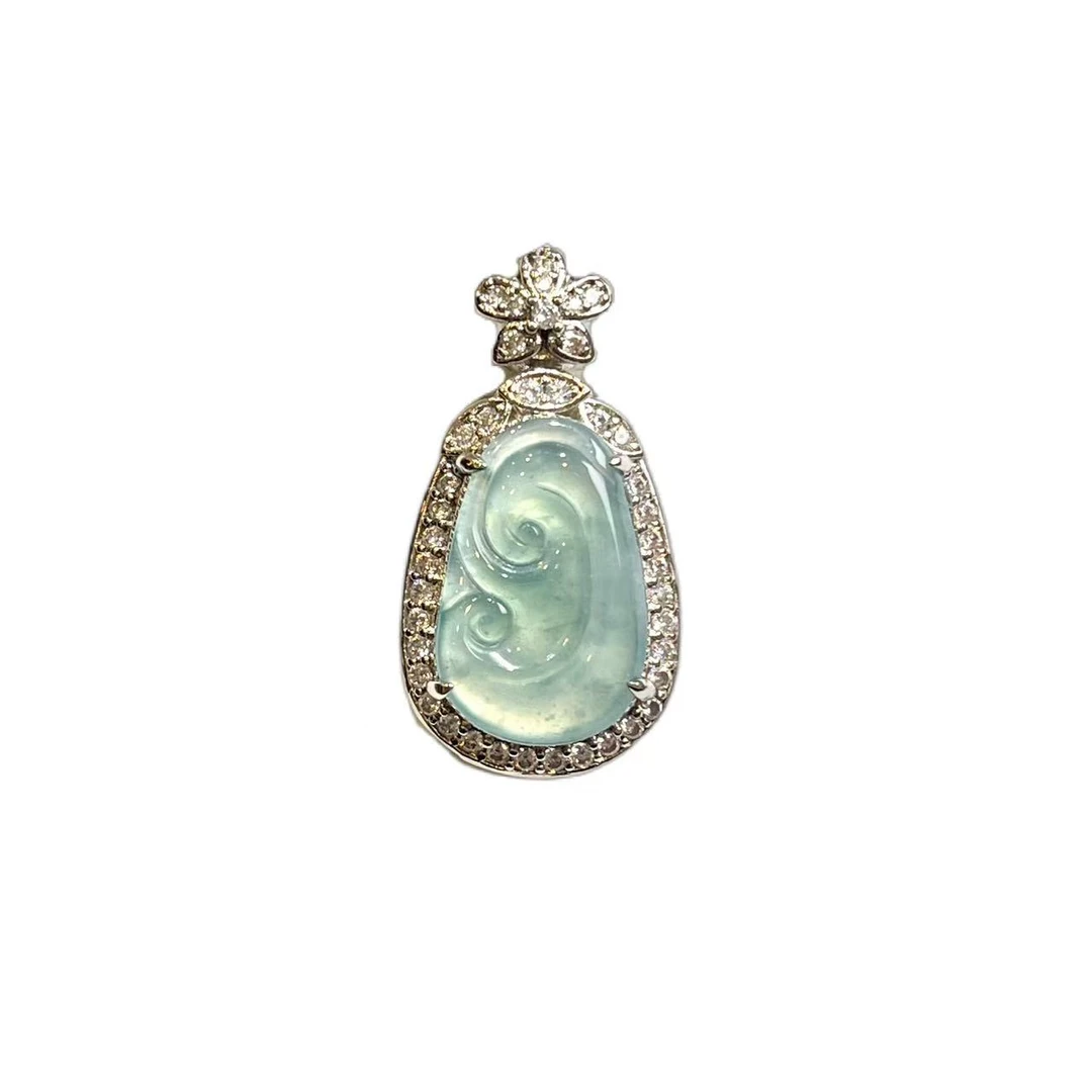 翡翠如意吊坠（赠DX123） A33-23