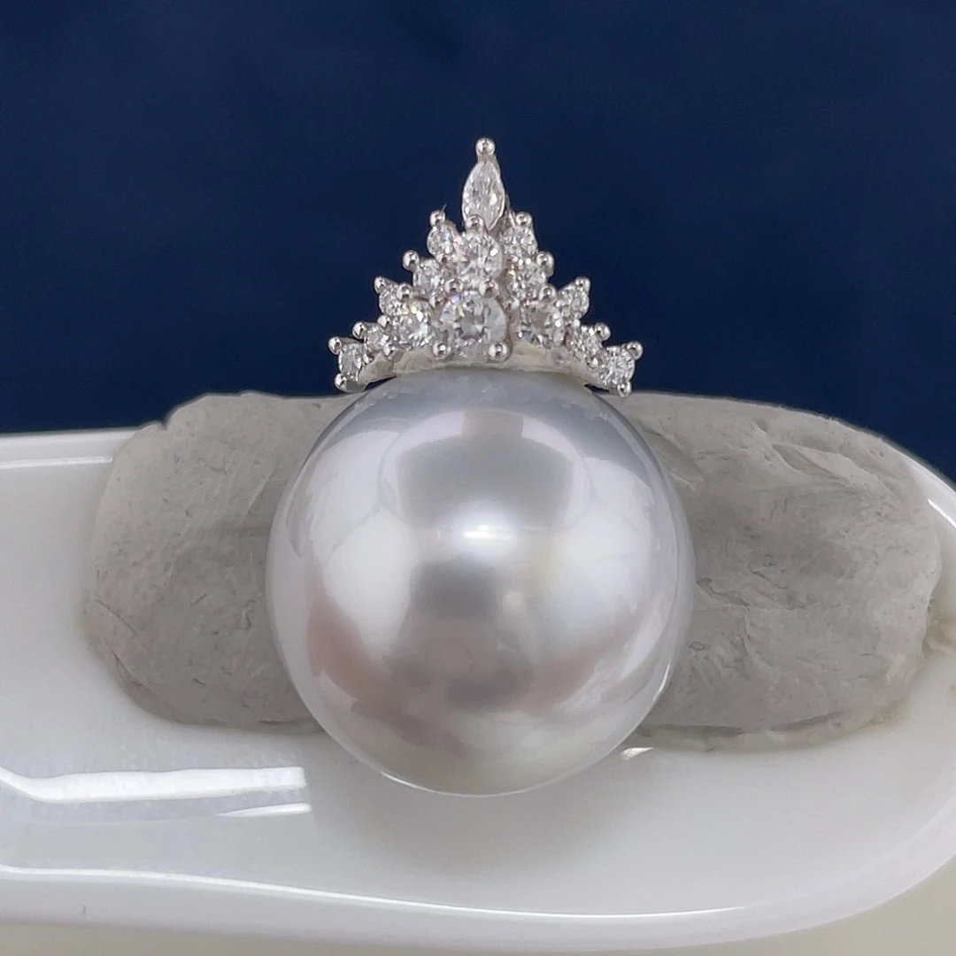 16.9澳白裸珠海水珍珠未镶嵌