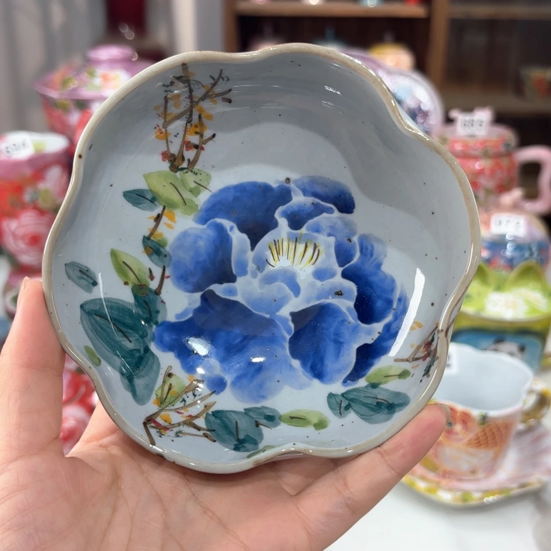 景德镇手绘高温釉下彩陶瓷茶具