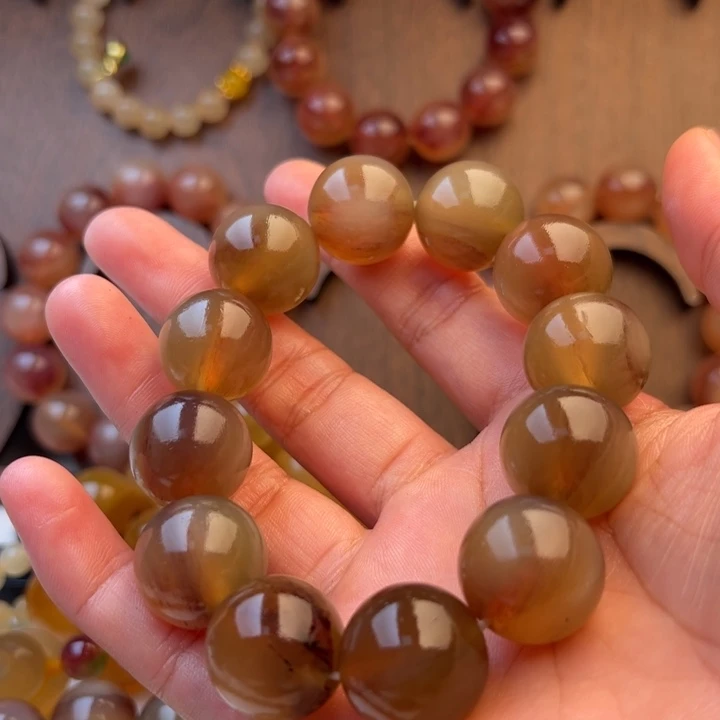 石***头非金属珐琅杨2.0老料手串