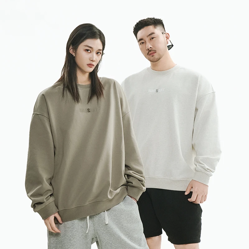 Naissant潮流拼接圆领卫衣宽松休闲长袖运动百搭上衣