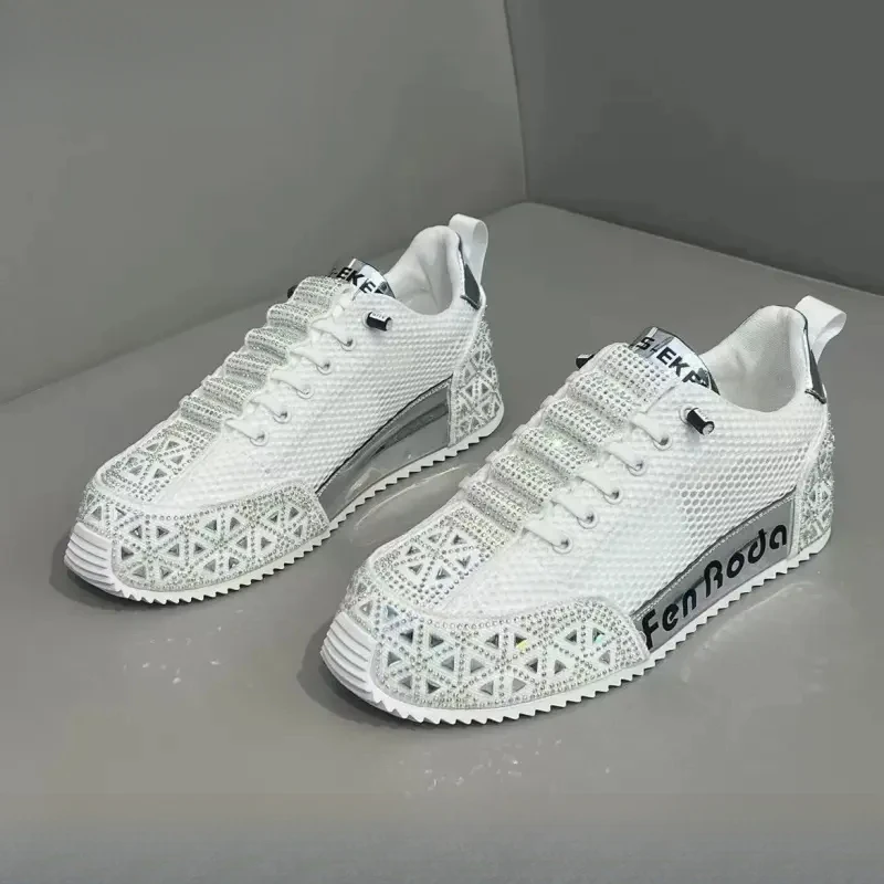 Louis Fordea/路易弗狄潮鞋男士板鞋透气网面鞋子男款轻奢男鞋