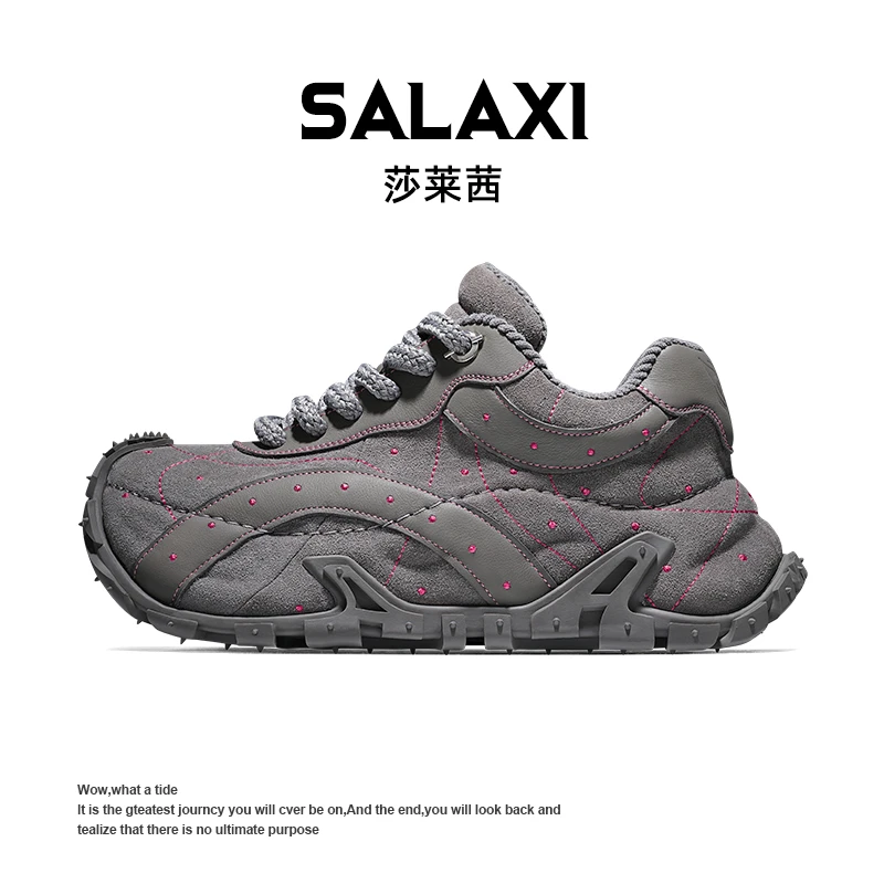 SALAXI/莎莱茜25冬季新品ins潮流时尚百搭厚底男女休闲户外板鞋