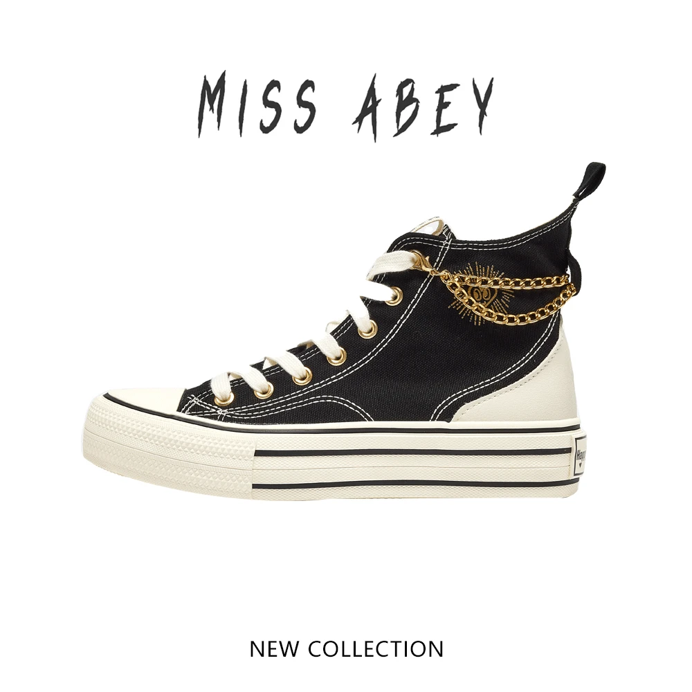 查尔斯桃心-高帮链条鞋时尚休闲女鞋潮流