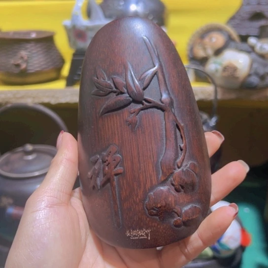 竹中古工艺品摆件