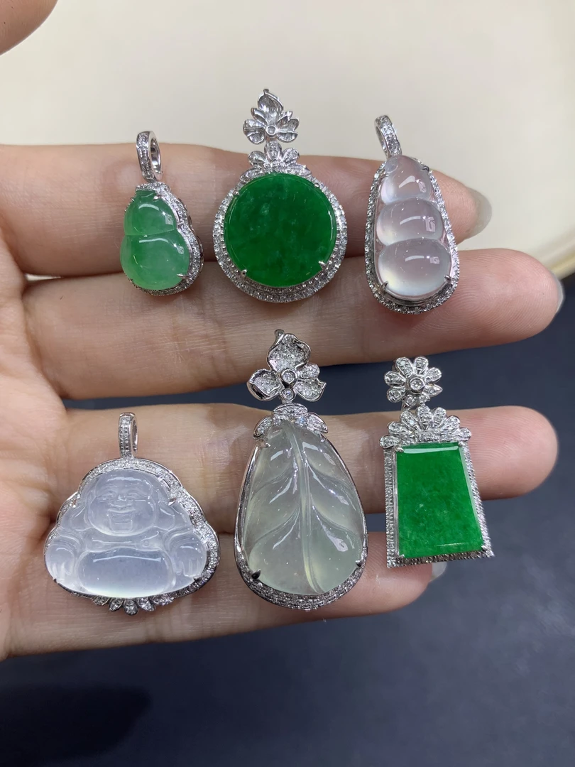 【彩虹盘】翡翠-18K金-多样性发一件-LM002|CXQ21