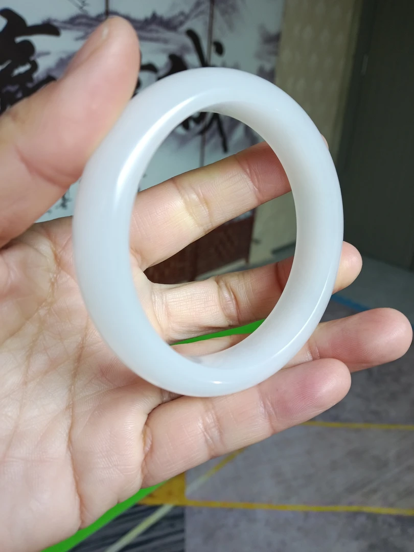 白月光平安手镯金丝玉