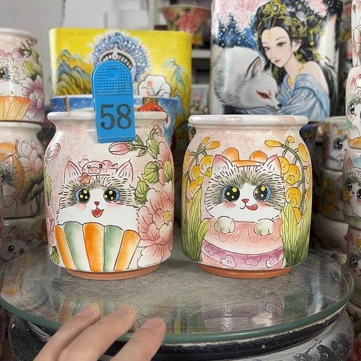 景德镇手绘花盆性价比超高