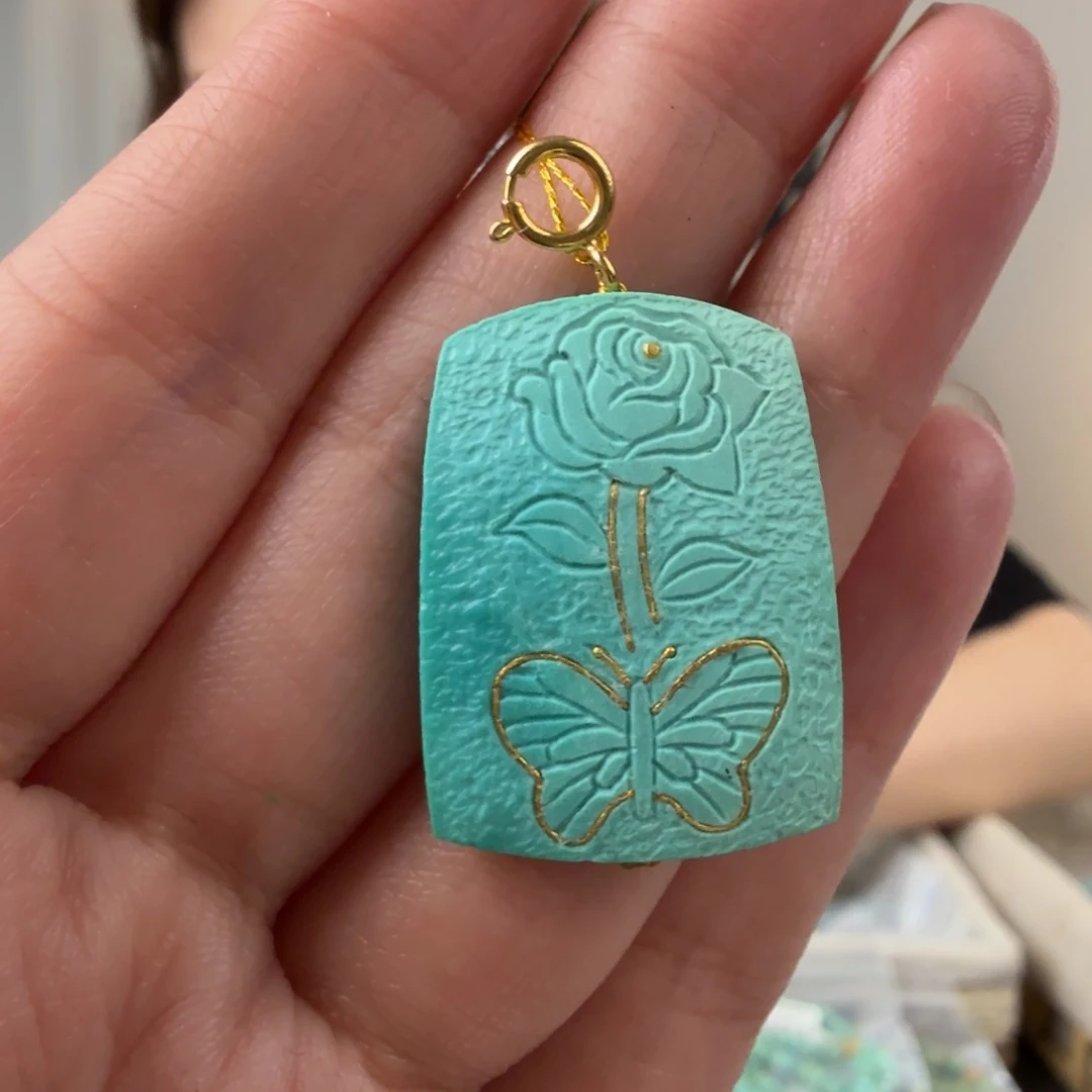 绿松石18K金镶嵌珠宝奇石