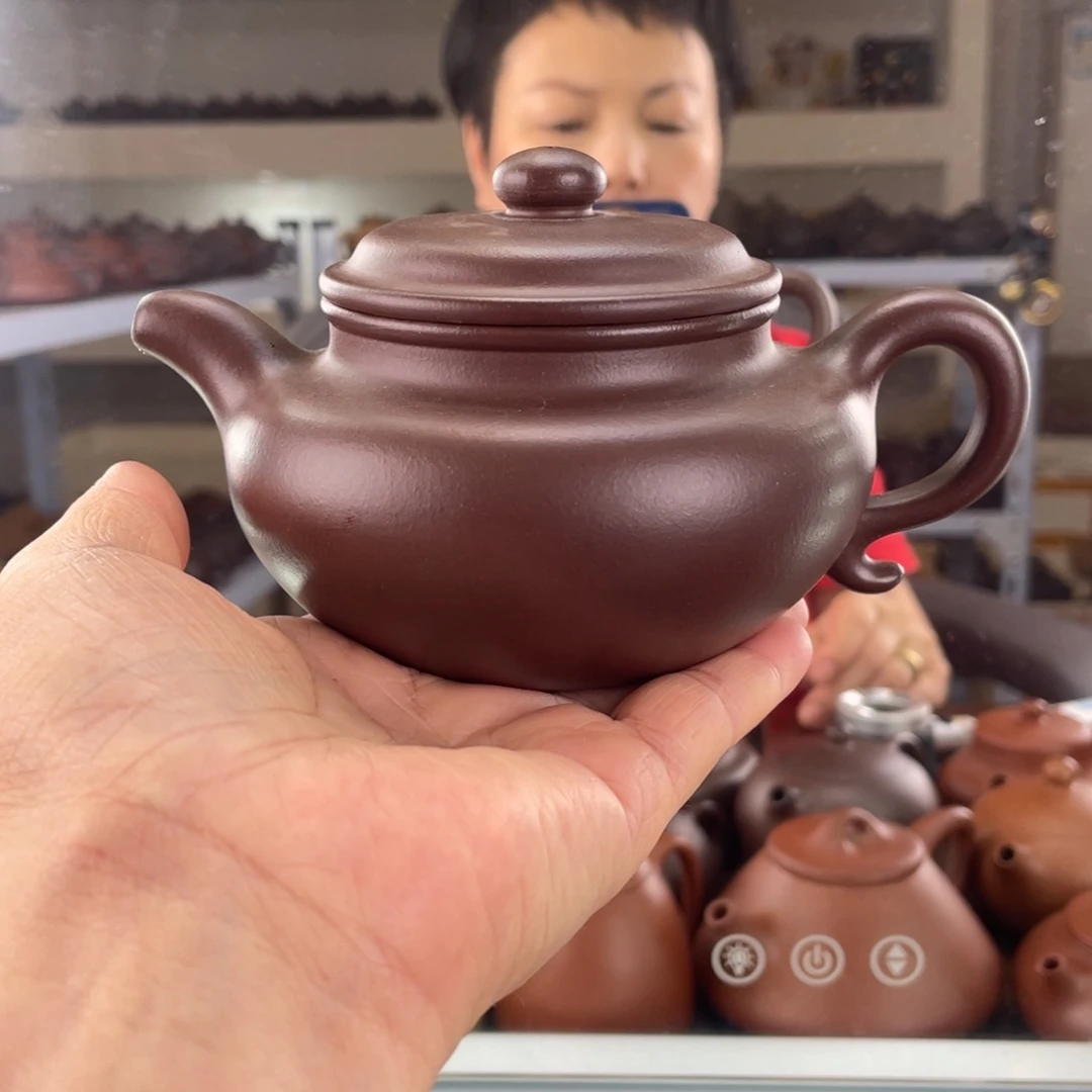 茶壶紫砂四号井底槽清仿古300cc