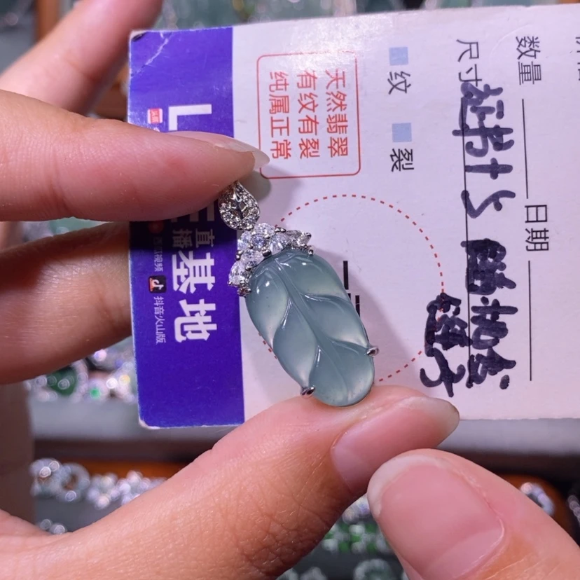 【闪购商品】翡翠未镶嵌颈饰铭**薪天然