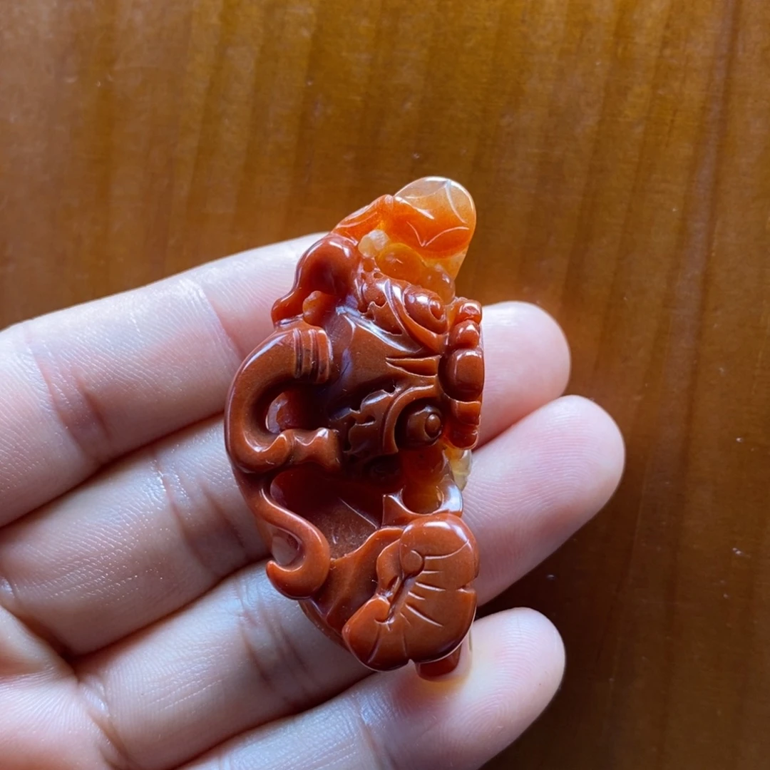 折***～石英质玉（黄龙玉）未镶嵌颈饰