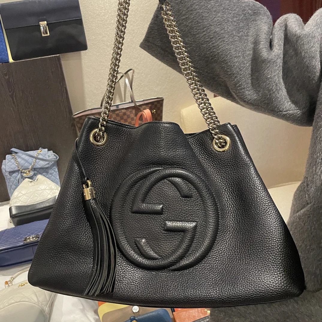 99新 GUCCI/古驰 大吉中古/bz/Gucci流苏托特包/5.16