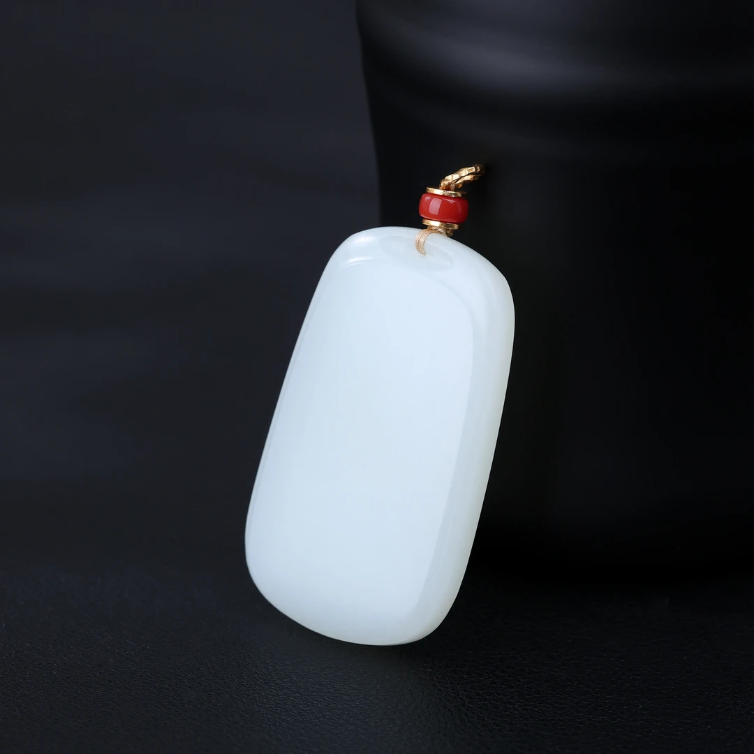 【央博玉】925银和田玉无事牌吊坠-YB93810161-多样性发一|BHT5