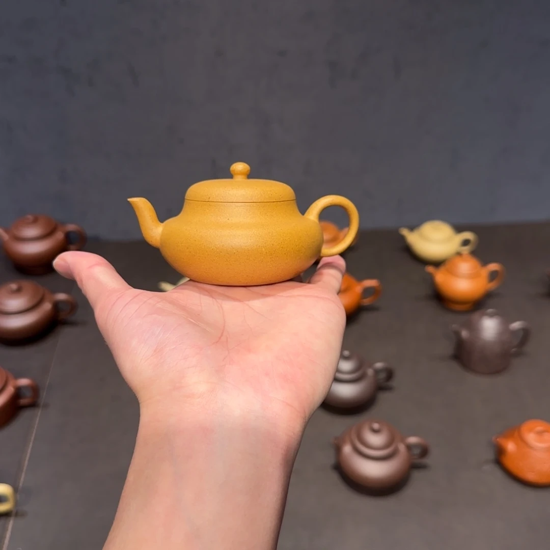潮***味茶壶紫砂大口君德 老宕口黄金段  120cc