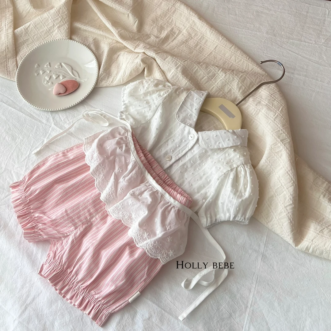 女宝甜美韩版泡泡袖公主小衬衣