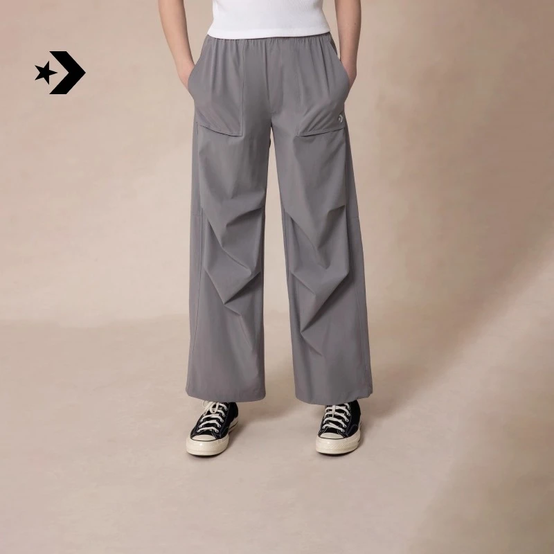 【流光风】匡威新品刺绣降落伞裤宽松收脚长裤休闲裤WCH675