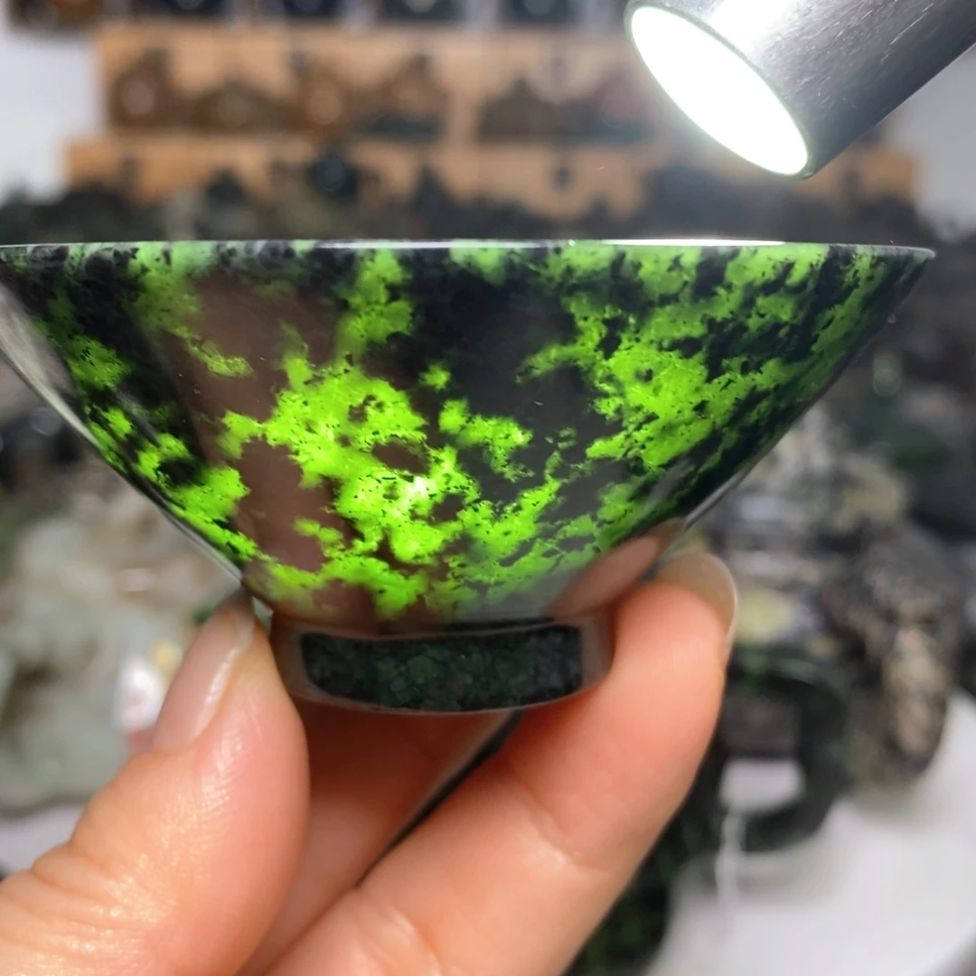 藏玉药王石福利款斗笠盏50cc