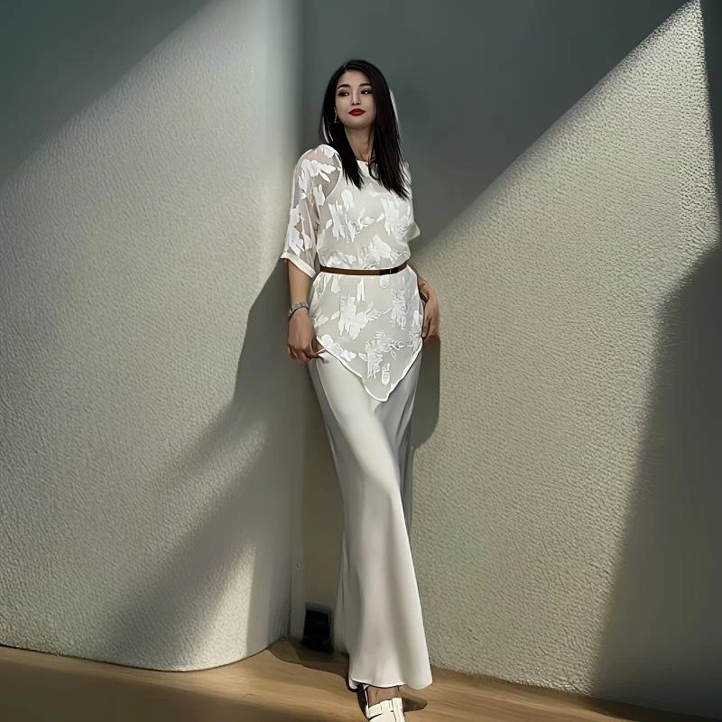 【MAYSAR】时尚吊带裙衬衣两件套