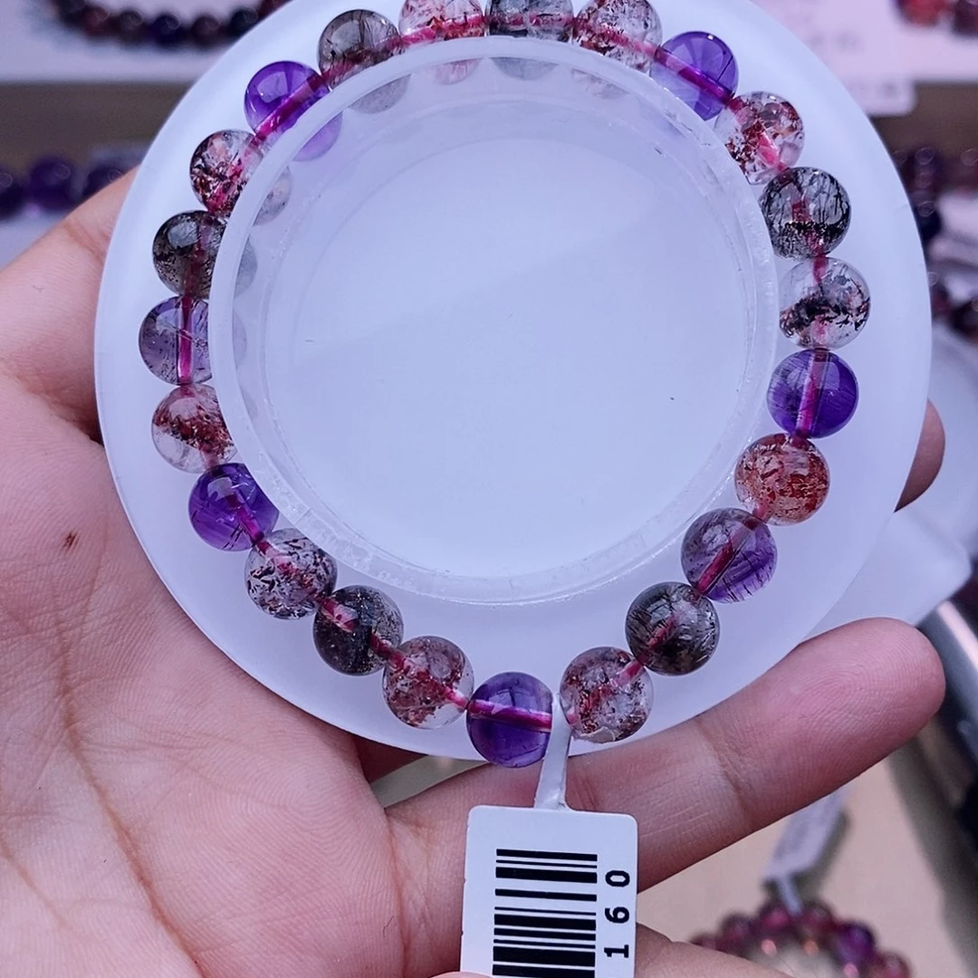 未镶嵌手串水晶黑加侖超七8m