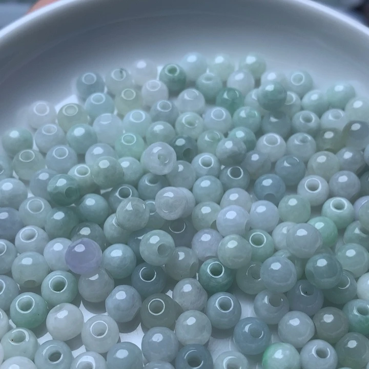翡翠散珠卡5.5的冰大孔100个