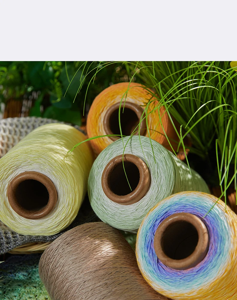 渐变色天丝棉蛋糕线一斤装