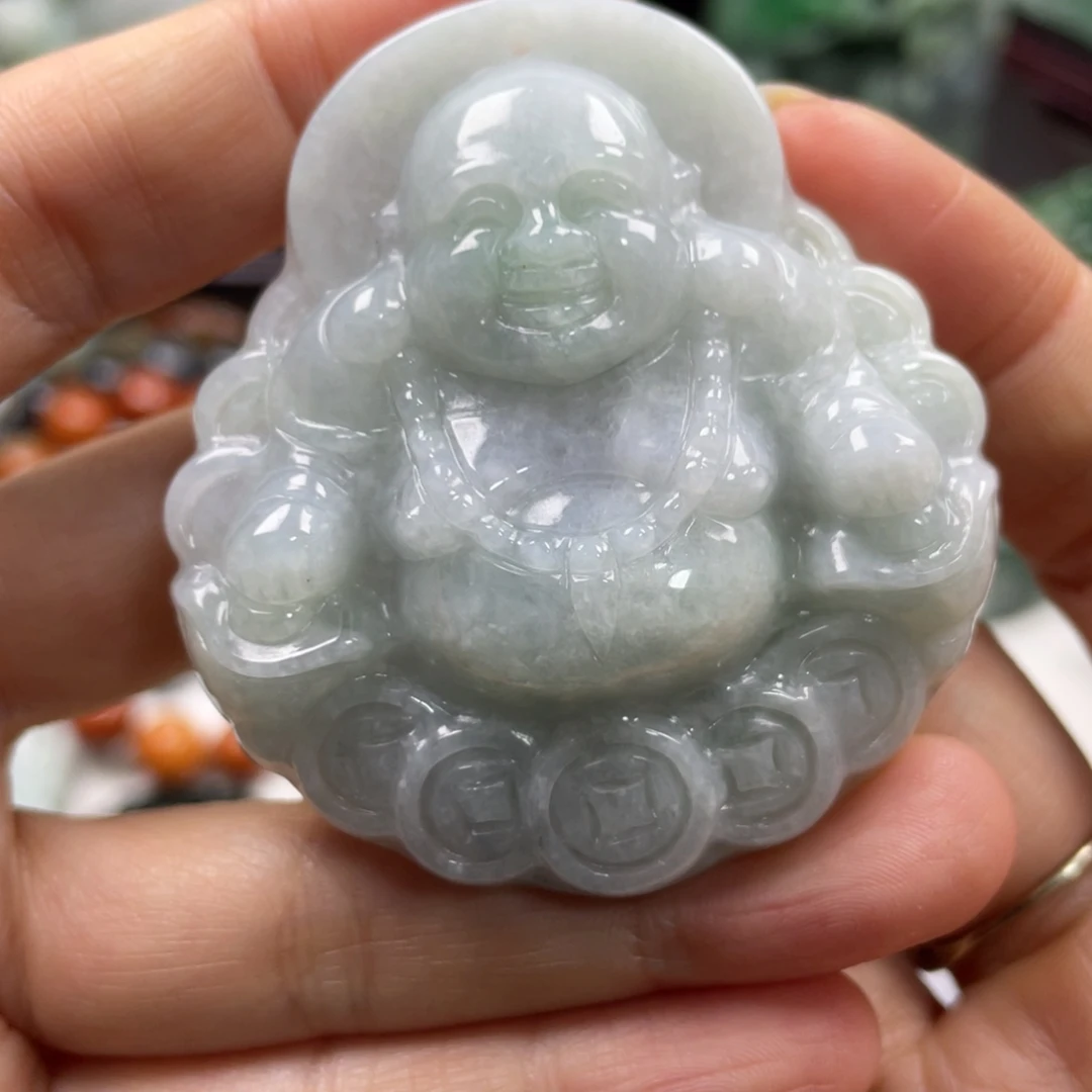 翡翠未镶嵌颈饰牌子