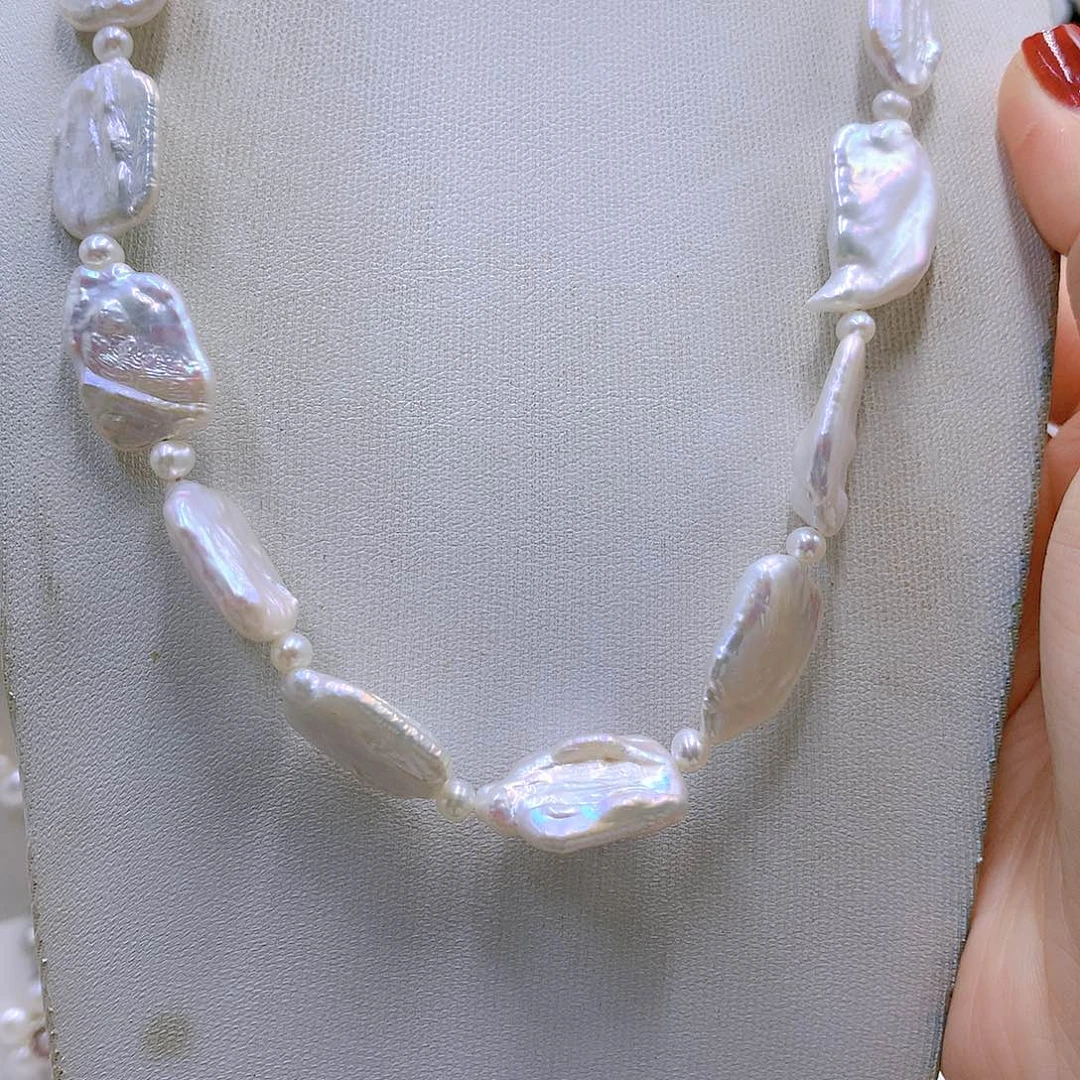 银S925镶嵌耳饰淡水珍珠