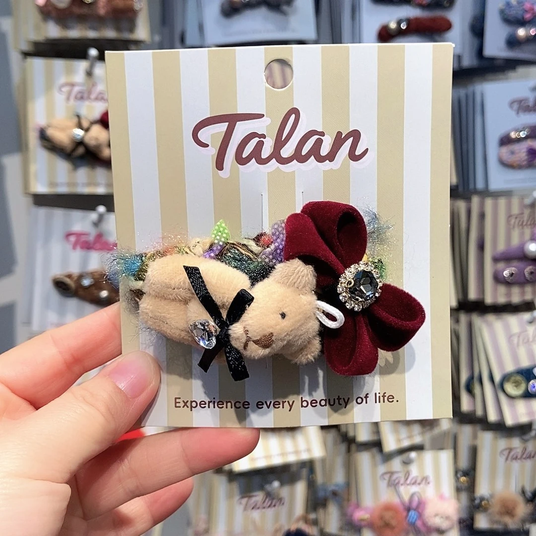 布艺非金属掰掰夹可爱