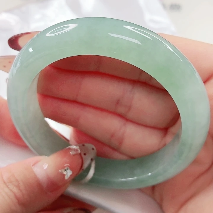 翡翠未镶嵌手镯54.8x233