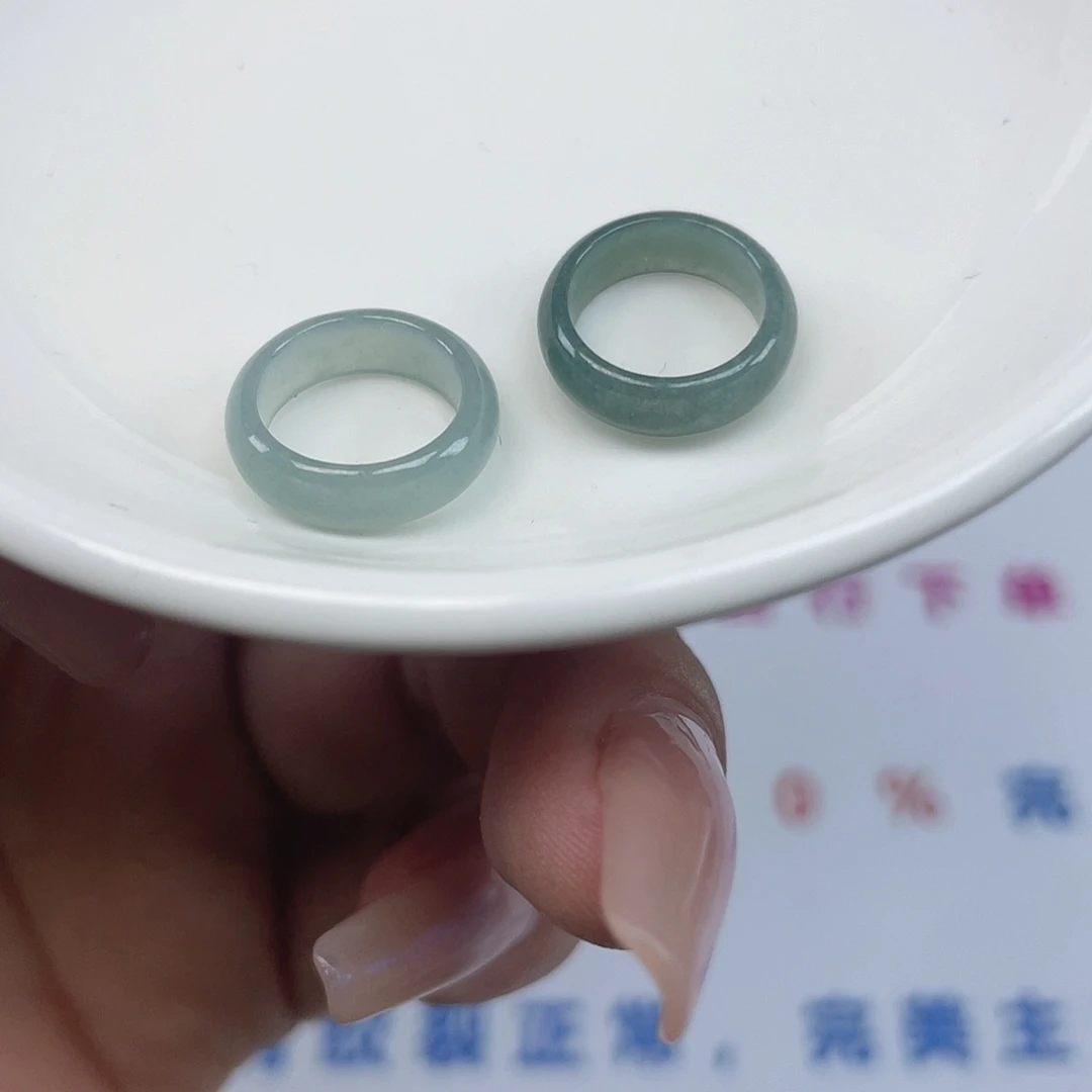 翡翠散珠翡翠跑环2颗