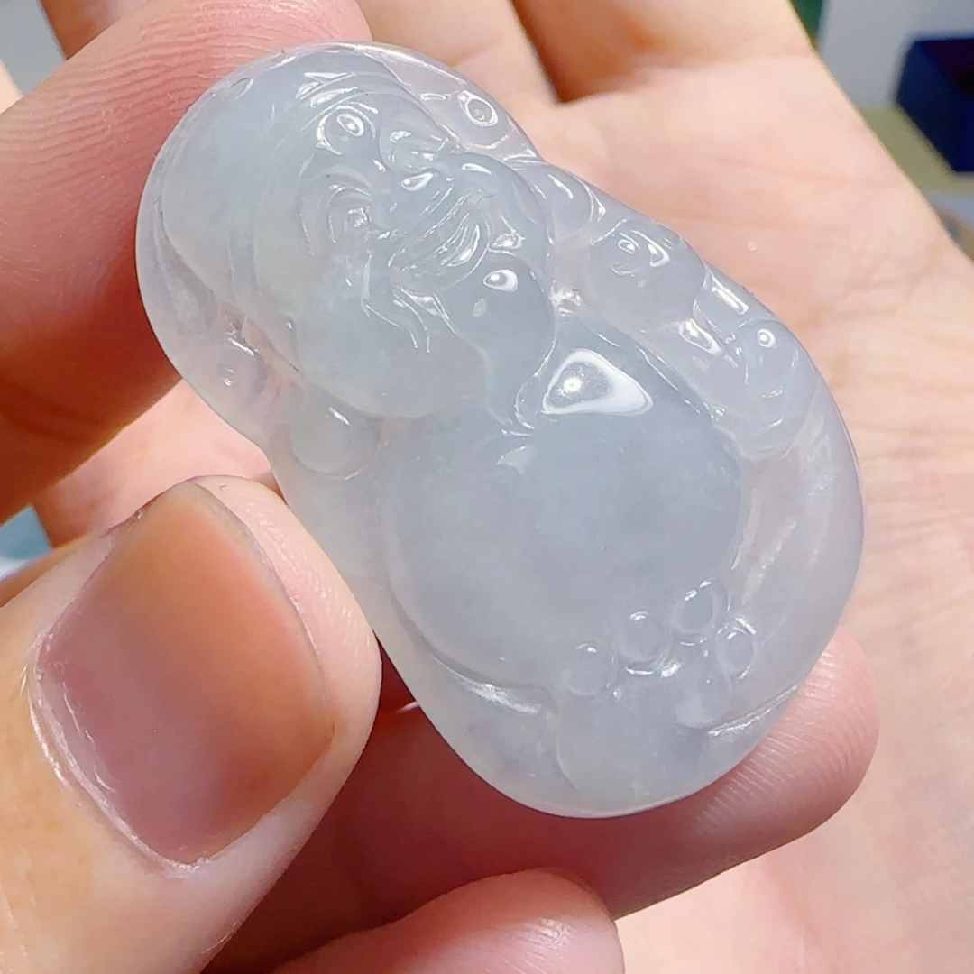 翡翠未镶嵌颈饰财爷