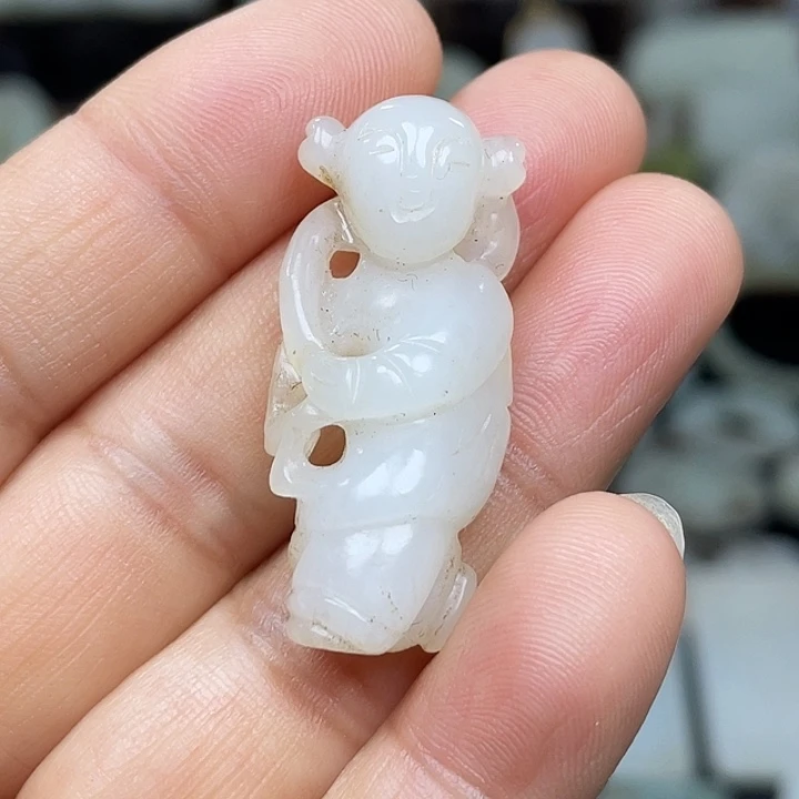 和田玉未镶嵌挂件