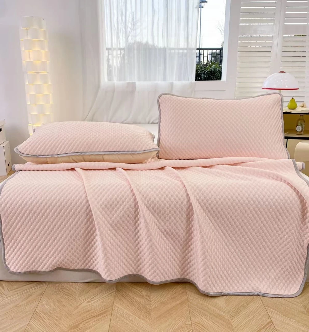 【方叶家纺】2025新款冰豆豆冰丝凉席三件套--626