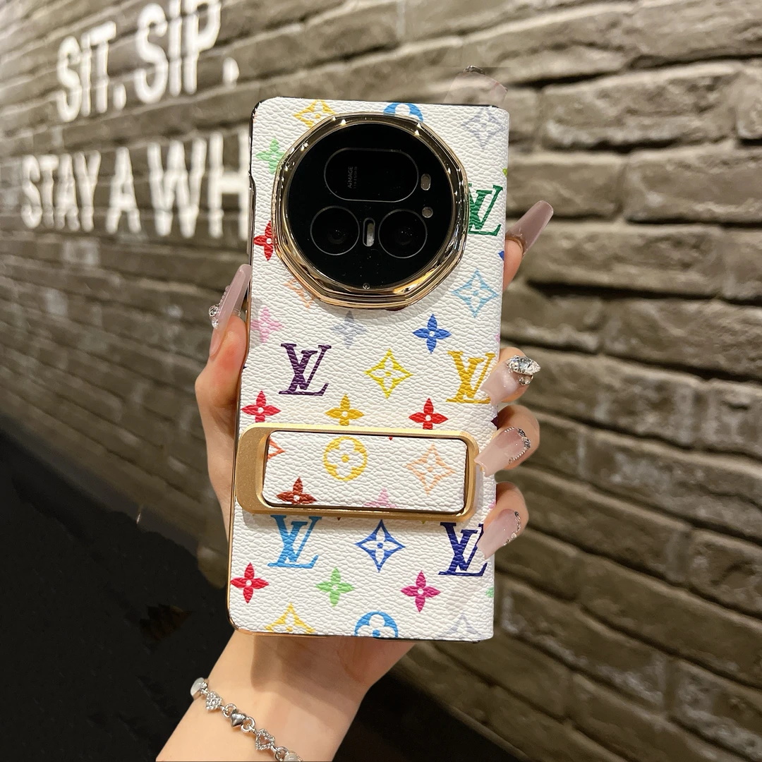 适用荣耀magicv5手机壳新款腕带支架智能视窗翻盖v5全包保护套奢