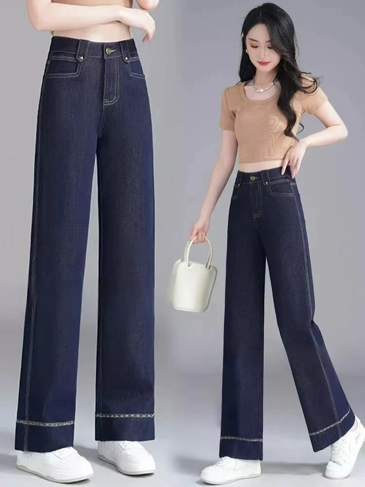 171-180春夏款显瘦百搭薄款宽松女士牛仔裤