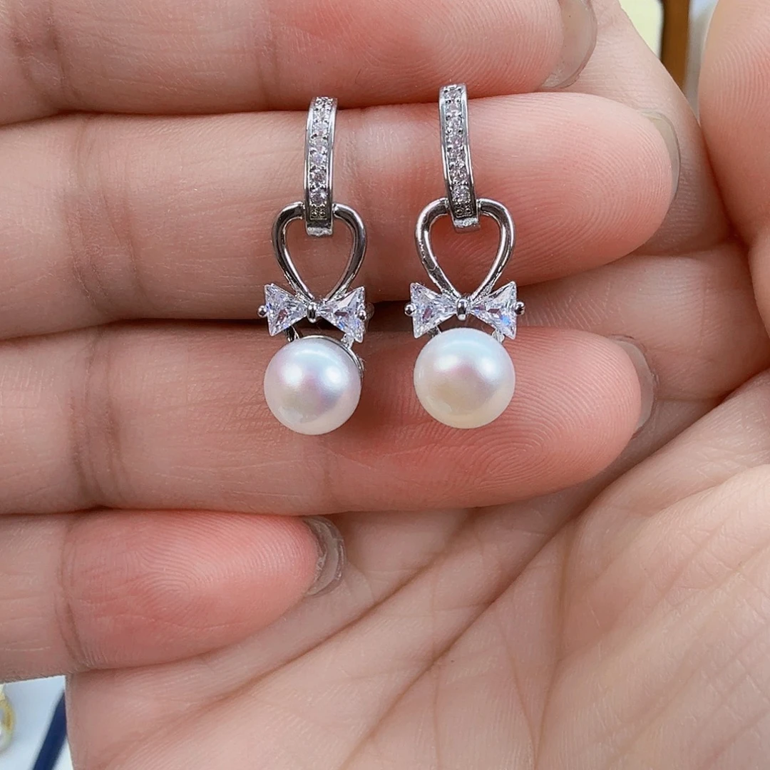 未镶嵌淡水珍珠耳饰